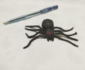 Soft Rubber Spider Makri Toy For Prank And Fun. 