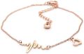 Heartbeat Anklet Foot Chain Jewelry Anklet for Girls. 