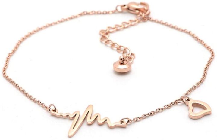 Heartbeat%20Anklet%20Foot%20Chain%20Jewelry%20Anklet%20for%20Girls%20-%20Image%203
