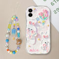 VRQR Wave Edge Casing for Xiaomi Redmi A1 A2 Plus Phone Case Oil New Painting style Pattern Candy Bracelet Cover POCO C50 C51. 
