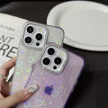 【Hot new models】Bling Glitter Laser Love Heart Clear Phone Case For iPhone 16 Pro Max Diamond Camera Lens Cover 15 Pro 14 Plus Girly Fancy Case. 