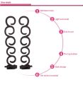 Fashion / Girls / Accessories / Hair Accessories Waterfall Twist Roller Curler French Braid Twist Back Hair Styling Tool Clips Wig Extension Straighter & Weave Braid Hair Ties Holder. 