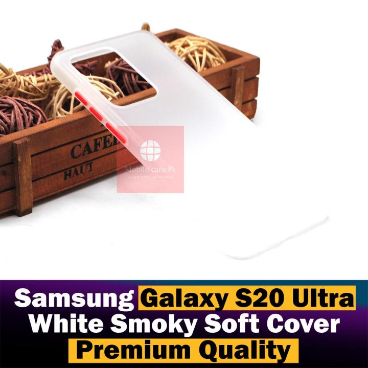 Samsung Galaxy S20 Ultra Back Cover White Smoky Matte Armor Galaxy S20 Ultra Case For Boys
