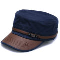 Outdoor Sun Hats New Fashion Hats for Men Adjustable P Caps, Navi Color Vintage Solid Visor Sun Hat Baseball Cap For Boys in Black. 