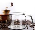 200ML | 450ML 1 Piece Espresso Cup, Double Wall Insulated Glass Cup, Clear Glass Coffee Mug with Handle. 