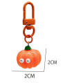 Creative Easter Keychain Novelty PVC pumpkin orange carrot shape Carrot Keyring  Cute Fruit Keychain for Fashion Accessory Easter Present Car Keys Women's Accessory Backpack Decor. 