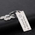 Personalized Gift for Mother's Day Customized Keychains with Name Key Hook Decor Engraved Mom Mummy Keychain for Bags Present. 