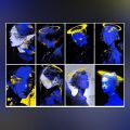Blue Yellow Aesthetic Anime Angel Stickers for Journal Scrapbook Phone Cover. 