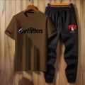 Summer Outfitter Printed Tracksuit T-shirt & Trouser Trendy Fashion Arrival Gym Sports  Outdoor Casual Wear tshit Track Suits for Men. 