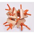 12-piece Sticks 3D Wooden Interlocking Brain Teaser Puzzles Desk Office Game Toy For Adults Kids Best Gifts. 