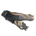 Retro Natural OX Cow Horn Dragon Phoenix Peacock Comb Hair Brush Health Scalp Massage Anti-static Combs Detangle Woman Gift. 