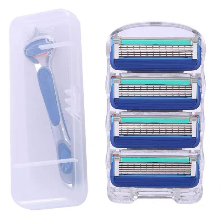 Genuine Gillette Fusion Razor 5 Layer Sharp for Safely Shaving Replacement Razor