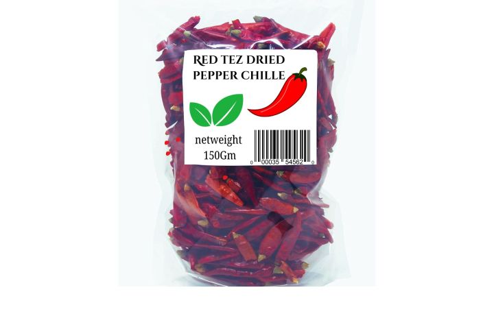 Red tez dried pepper merchi 150gm