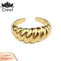 Carat Women Ring Open Women Jewelry French Croissant Ring. 