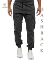 HashBack 6 pockets Cargo Jogger Trousers for Men Elasticated Bottom - Stylish and Premium Quality Men's Trousers. 