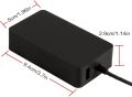 Original Microsoft Surface Pro 4 (Intel Core i5 and Core i7) Surface Pro 3 Charge Cord with USB Port (Model 1625 36W 12V 2.58A). 