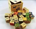ABC Wood Blocks Box - 27 Pieces. 