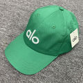 BELIEF AEONUIAO alo yoga baseball cap embroidered hard top hat men's and women's peaked cap European and American trendy brand casual sun protection hat. 
