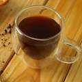 Bistro Heat Resistant Double Wall Glass Coffee Mug - Insulated Clear tea cup set – 1 pc. 