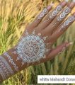 Instant White Henna Cone white Mehandi Cone Temporary Tattoo Body Art without Chemical Bridal Mehandi Cones Party & Bridle. 