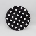 BLACK POLKA DOT THEME PAPER PLATES - BLACK POLKA DOT PAPER PLATES - PACK OF 10 PAPER PLATES. 