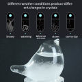 Glass Bird Barometer Handcrafted Bird Shape Weather Forecaster Barometer for Accurate Sunny Cloudy Day Predictions 30ml Bird-shaped Barometer. 
