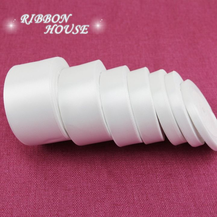 (22meters / roll) white satin ribbon wholesale wedding gift gift wrap dress decorated