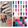 576 Pcs Box Colorful Artifical Nails Acrylic Full Cover Nail | Fake Nails | Fancy Artifical Nails | French nails | Nails For girls In Multicolours. 