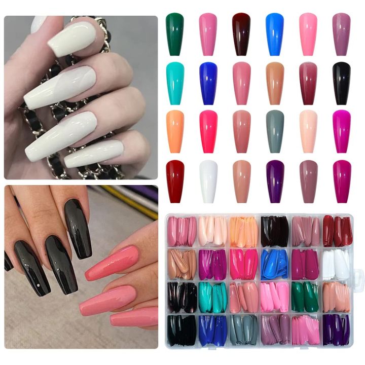 576%20Pcs%20Box%20Colorful%20Artifical%20Nails%20Acrylic%20Full%20Cover%20Nail%20%7C%20Fake%20Nails%20%7C%20Fancy%20Artifical%20Nails%20%7C%20French%20nails%20%7C%20Nails%20For%20girls%20In%20Multicolours%20-%20Image%207