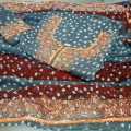 Kundan Gota Chunri Work Embroidery Design Fabric for Saree Blouse Lehenga Choli Home Decor Cushion Covers Wall Hanging Tapestry. 