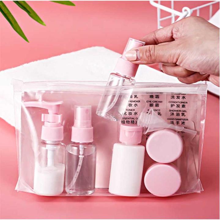 reusable Travel bottles eco-friendly portable shampoo bottles Refillable containers compact pp plastic Travel kit for