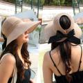 Big Brim Straw Hats Sun Hat For Women Foldable Wide Brim Knitted Empty Top Hats Knit. 