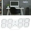 3D Modern Digital LED Wall Clock 24/12 Hour Display Timer Alarm Home USB For Kids Bedroom Large Number Table Clock. 