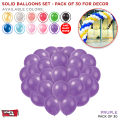 30 Pcs Solid Latex 12 inch Round Multi Colors Helium Ballons For Birthday Party, Weddings, Anniversary, Bridal Shower, Baby Shower, Graduation Parties, Independence Celebrations, Farewell, Party Decor Available in Pack of 30 Pcs. 