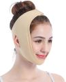 Double Chin Breathable Face Lifting Belt v shape Face Slimming Belt for Women Anti Double Chin Belts Ultra-thin Strap Band Anti Wrinkle Mask for Women(Beige -LARGE). 