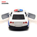 Diecast Car 1/38 Nissan GTR Metal Super Car Cop Edition Collectible Pull Back Vehicle for Hobby Collection by SZASELLS. 
