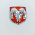 Dodge Metal Car Emblem - Red-. 