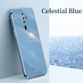 For OPPO A9 2020 / OPPO A5 2020 Back Cover Shiny Plating Square Bumper Soft Silicone Shockproof Protective Case. 