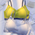Women Seamless Latex Underwear Summer Thin Wireless Lingerie Push Up Sports Vest Bra. 