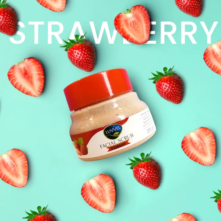 LUVVEL%20-%20Strawberry%20Facial%20Scrub%20-%20Body%20&%20Face%20-%20Skin%20Brightening%20-%20Exfoliating%20Suitable%20For%20All%20Type%20Skin%20-%20Both%20Men%20&%20Women%20-%20225gm%20-%20Image%208