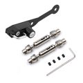 NANLIY- 2 Set for WPL RC Car Spare Parts Metal: 1 Set Ural Truck Front Rear Drive Shaft & 1 Set RC Car Steering Pull Rod. 