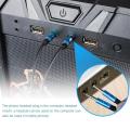 Headphone Splitter For Computer 3.5mm Female To 2 Dual 3.5mm Male Headphone Mic Audio Y Splitter Cable Smartphone Headset To PC Adapter. 