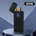 JL722 Electronic Charging USB Cigarette Lighter Creative Personalized Gifts Metal Windproof Touch Lighter Igniter. 