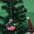 Indoor Christmas Tree Decor Plastic Ball Ornaments Clear Plastic Christmas Balls Oval Christmas Decorations Transparent Disc Ornaments. 