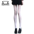 White Flower Vine Stockings Japanese Style Lace Fishnet Pantyhose with Flower Embroidery High Elasticity Anti-slip Thigh Skirt Shorts Accessory for Women Fashion Trend Lace Pantyhose. 