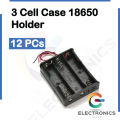 18650 3 Cell Case | Lithium ion Battery Holder / Container With Wires. 