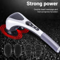 Double Heads Heating Body Massager – Electric Facial Deep Tissue Fitness Massage Stick – Head Neck Waist Leg Muscles Pain Relief Massage Hammer – Handheld Deep Tissue massage – Full body Tapping Massager - Body Shaping Exercise Massaging machine. 
