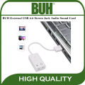 BUH External USB 2.0 Virtual 7.1 Channel Audio Splitter Sound Card Adapter for PC/Laptop. 