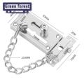 Green forest Room Lock Chain Sturdy Stainless Steel Security Door Chain Lock. 