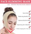 Double Chin Breathable Face Lifting Belt v shape Face Slimming Belt for Women Anti Double Chin Belts Ultra-thin Strap Band Anti Wrinkle Mask for Women(Beige -LARGE). 